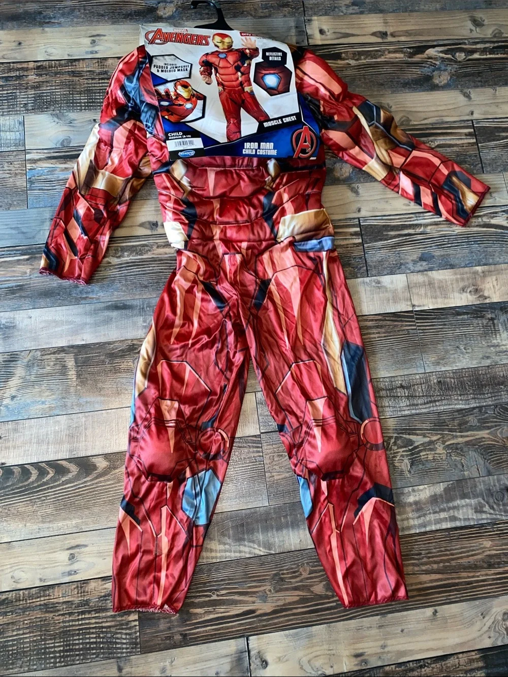 Marvel Iron Man Kids Muscle Chest costume with mask size M 8-10